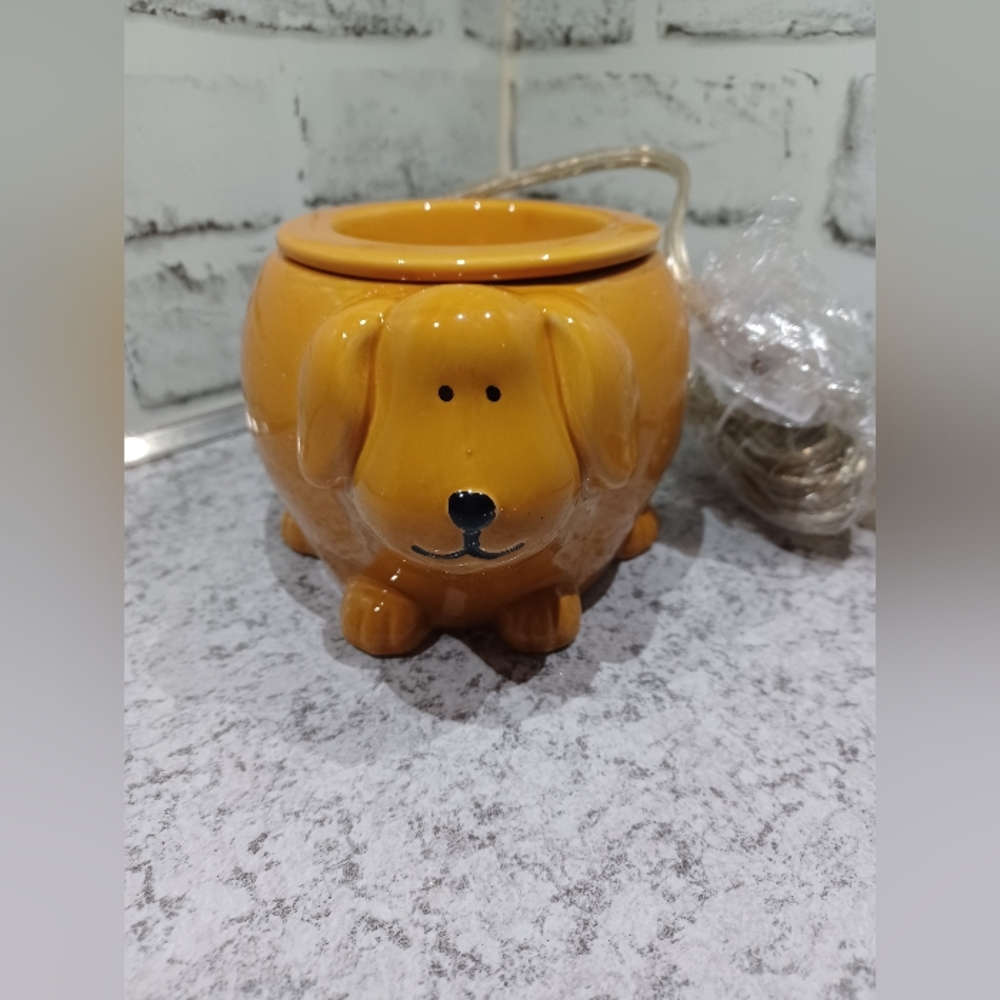 Dave the Dog Simmer Pot Wax Warmer Pink Zebra sprinkles Yellow Golden fragrance